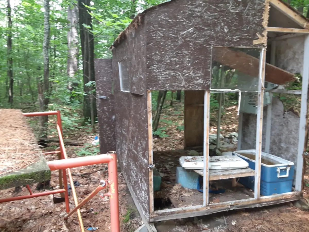Old Ice Fishing Hut Demolished & Hauled Away – Muskoka Property